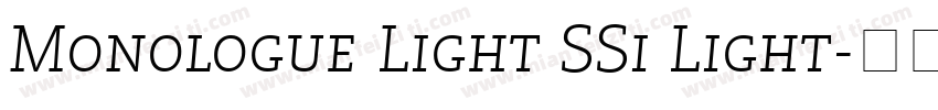 Monologue Light SSi Light字体转换
